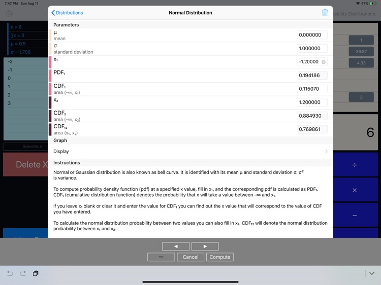 Statistics Calculator+++ screenshot-4
