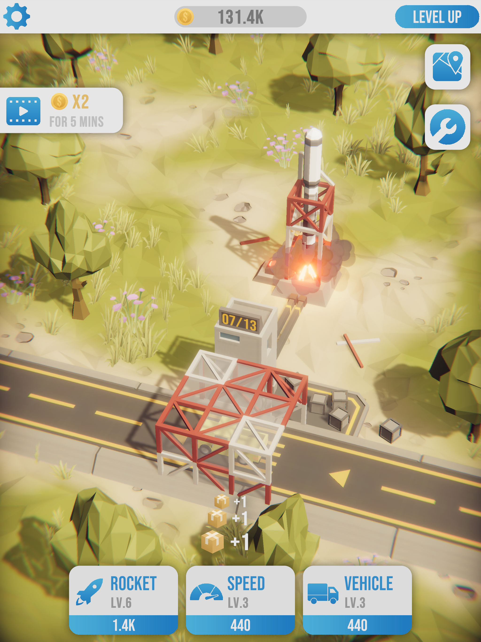 Idle Rocket Launch