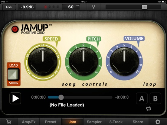JamUp Pro iPad app afbeelding 1
