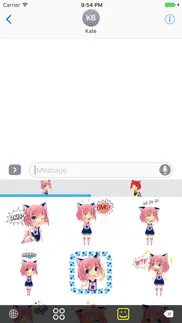 sira & mira chibi manga emoji iphone screenshot 3