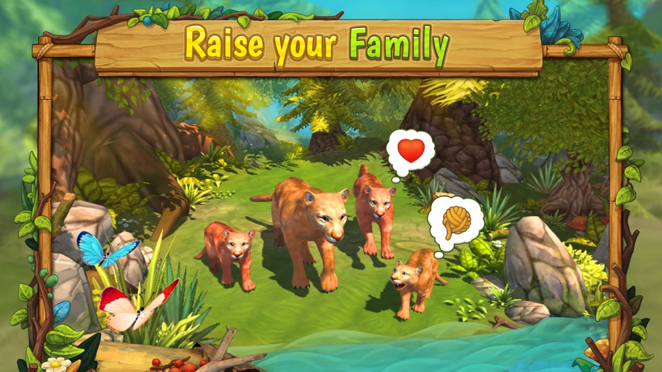 Cougar Family Sim Wild Forest - 3 - (iOS)