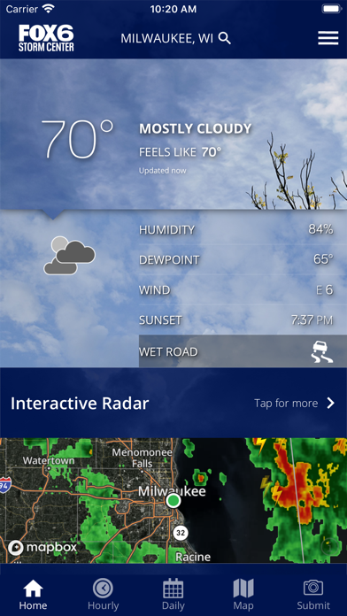 FOX6 Milwaukee: Weather Screenshot