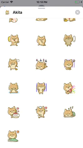 Game screenshot Lovely Akita Dog Emoji hack