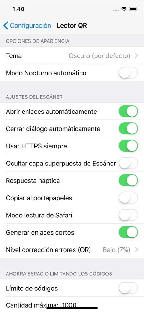 Lector de Códigos QR