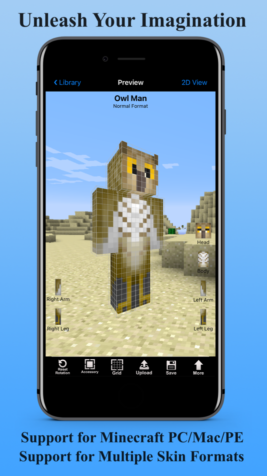 #1. Skin Creator 3D for Minecraft (iOS) 由: Eighth Day Software, L.L.C.