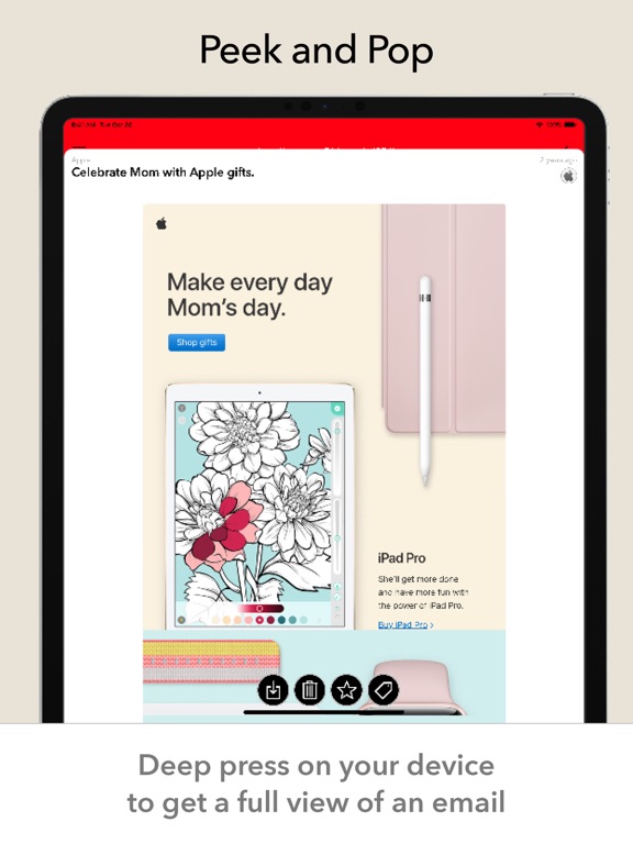 Email Client App iPad screenshot 5 - Utilities app