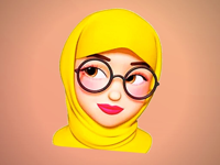 Hijab Girl Stickers