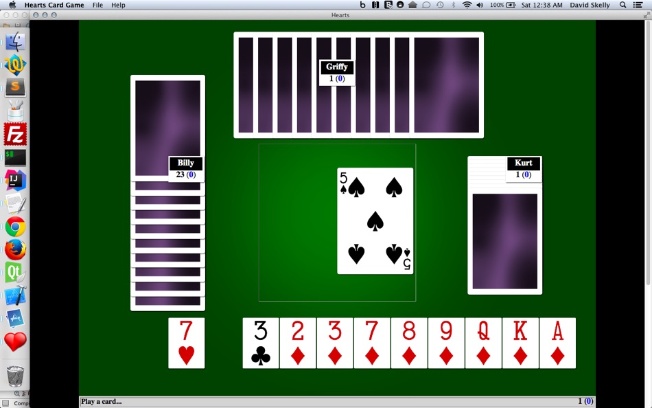 #5. Hearts Card Game (macOS) 由: David Skelly