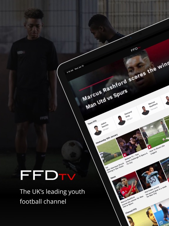 FFDTV iPad screenshot 1 - Sports app