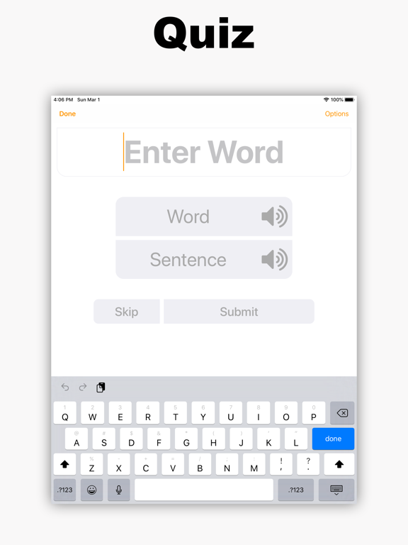 Spelling B iPad screenshot 3 - Education app