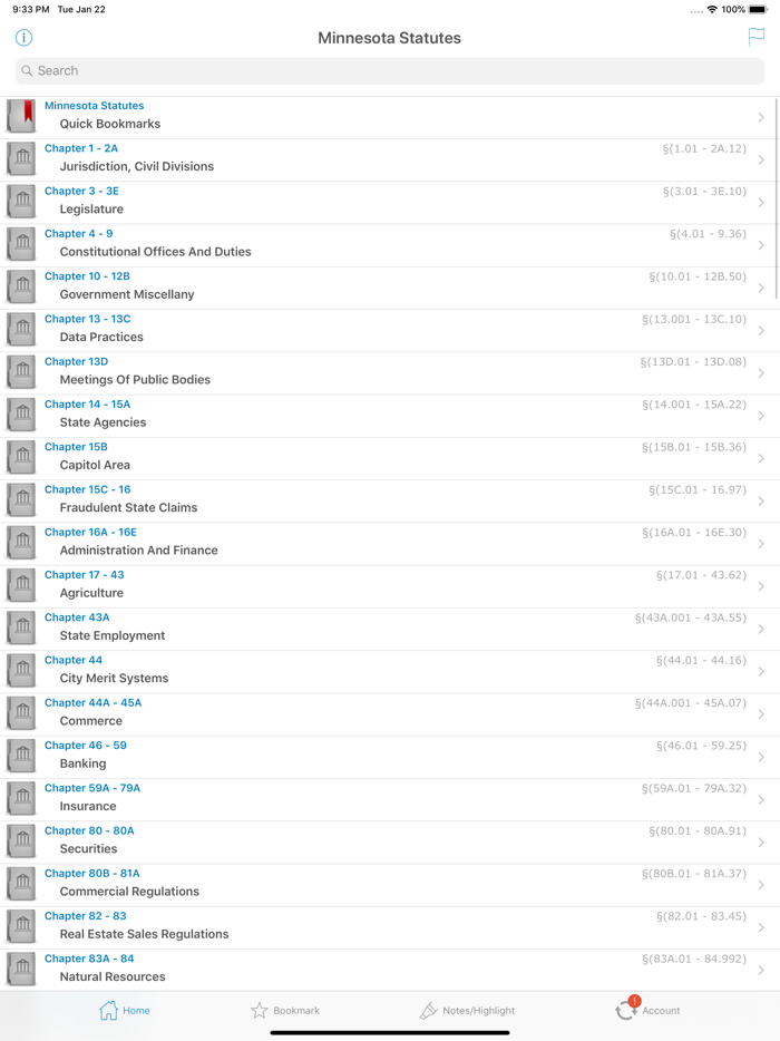 MN Laws Minnesota Statutes