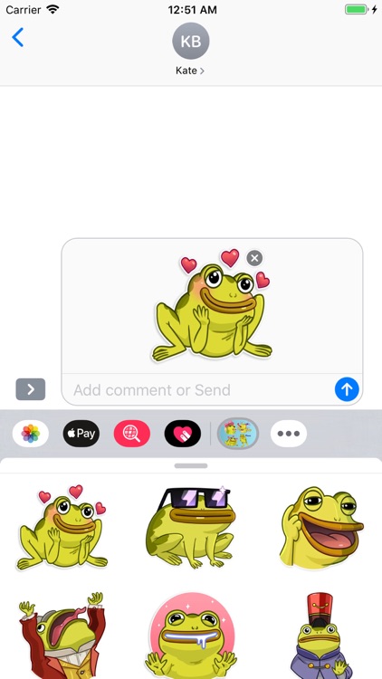 Epic Frog Stickers