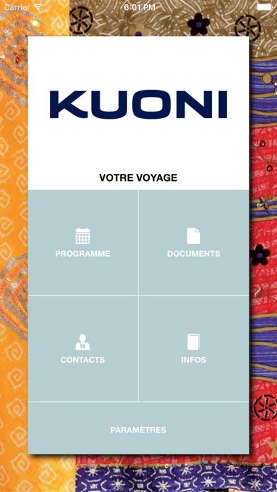 Screenshot #1 pour Kuoni France-Carnet de voyage