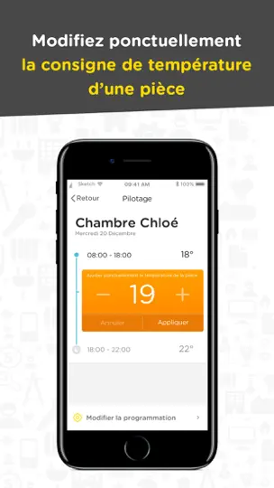 Capture d'écran de OnOff Direct Energie sur iPhone 2