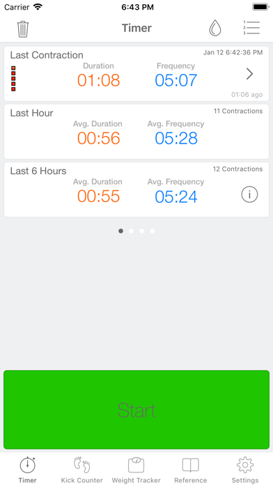 Screenshot #1 pour Full Term - Contraction Timer
