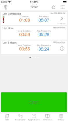 Full Term - Contraction Timer screenshot 1