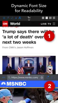 Dual - Multi Screen WebBrowser iphone bilder 3