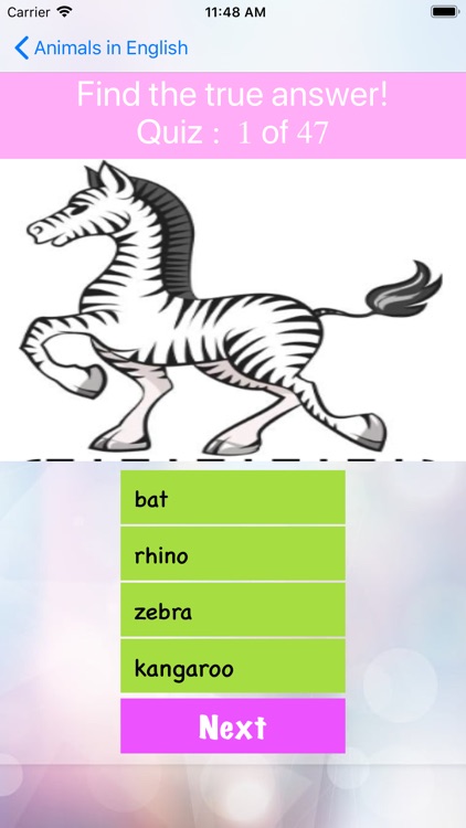Learn English: Animals name screenshot-4