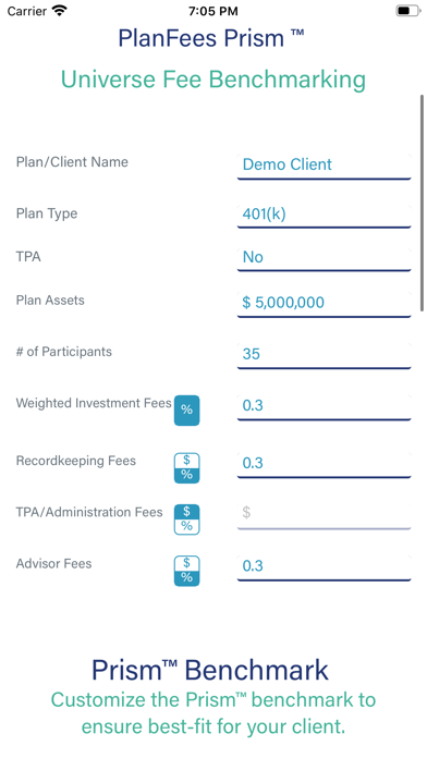 Screenshot #1 pour PlanFees