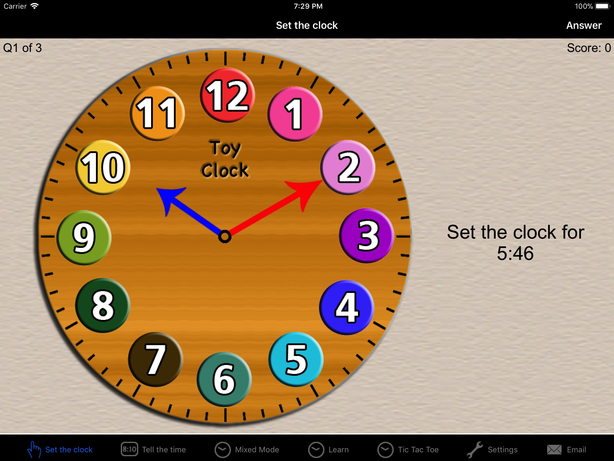 Toy Clock HD screenshot 2