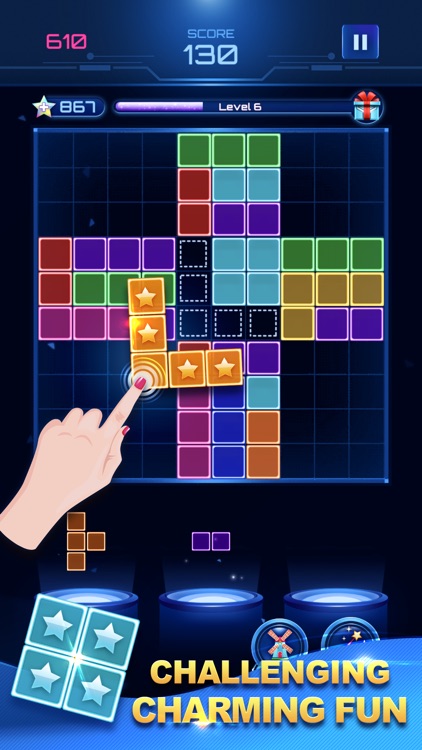 Glow Block Puzzle Game