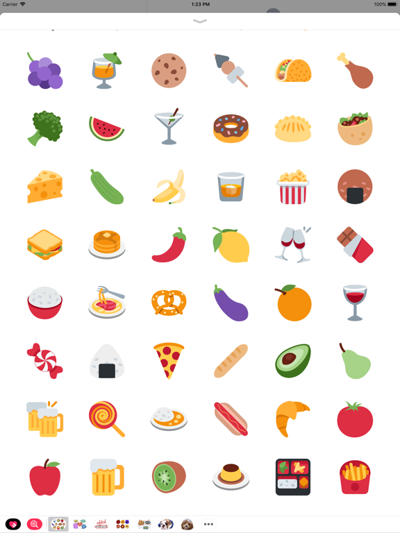 Screenshot #5 pour 100 Food Stickers