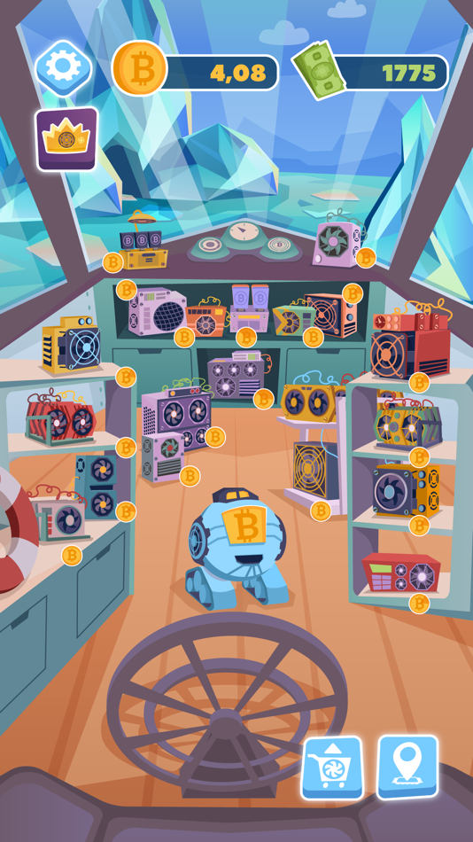 #6. Bitcoin Mining: Idle Tycoon (iOS) 来自: Aliaksandr Prakarym