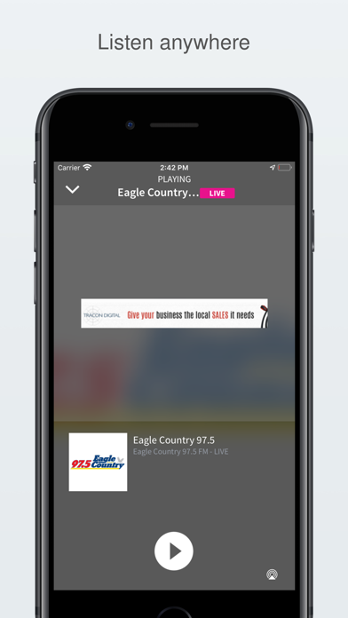 Eagle Country 97.5 Screenshot
