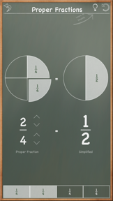 MathBoard Fractions screenshot