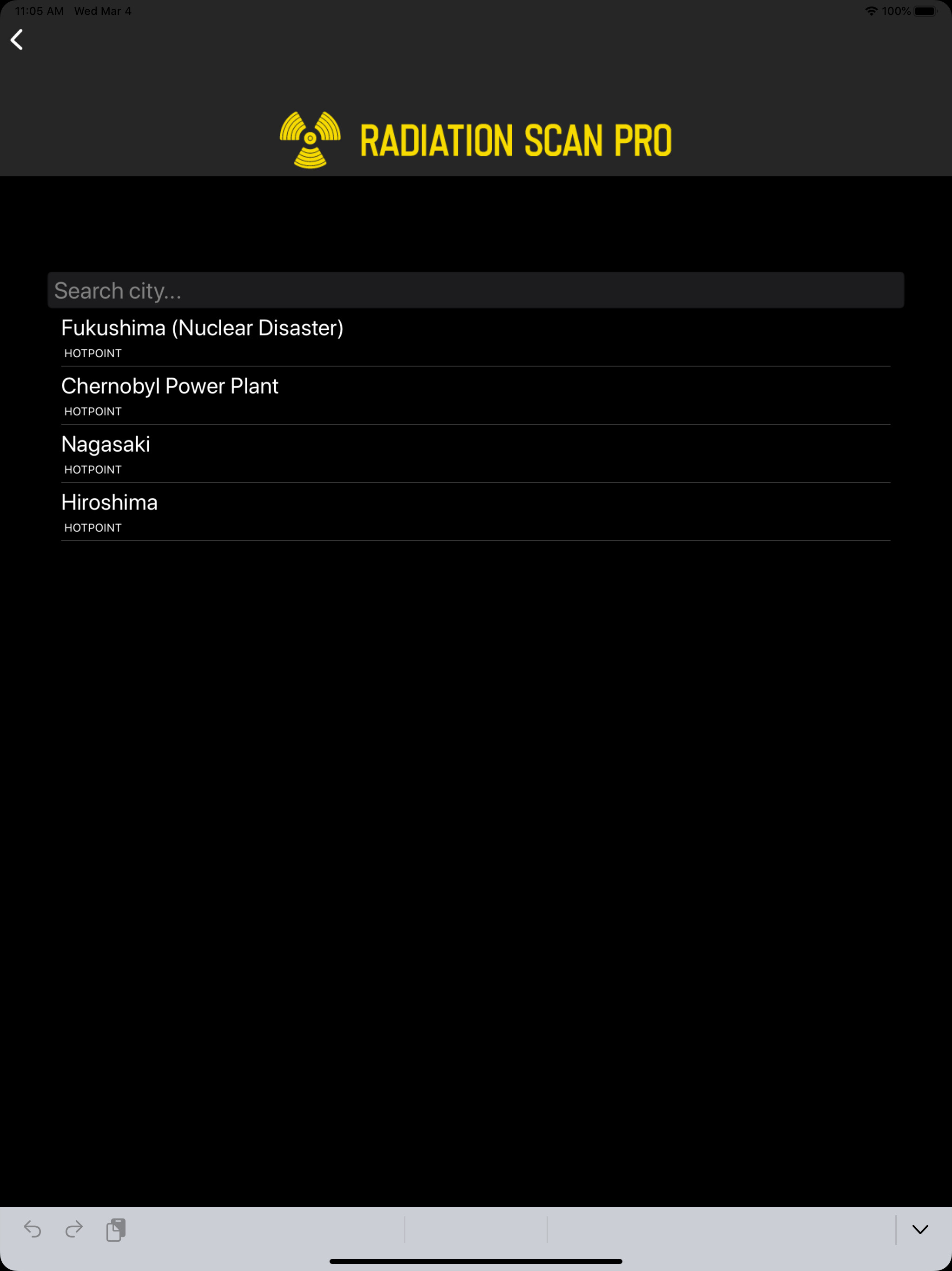 Radiation Scan Pro