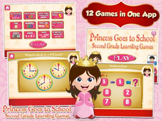 Screenshot #4 pour Princess Grade 2 School Games