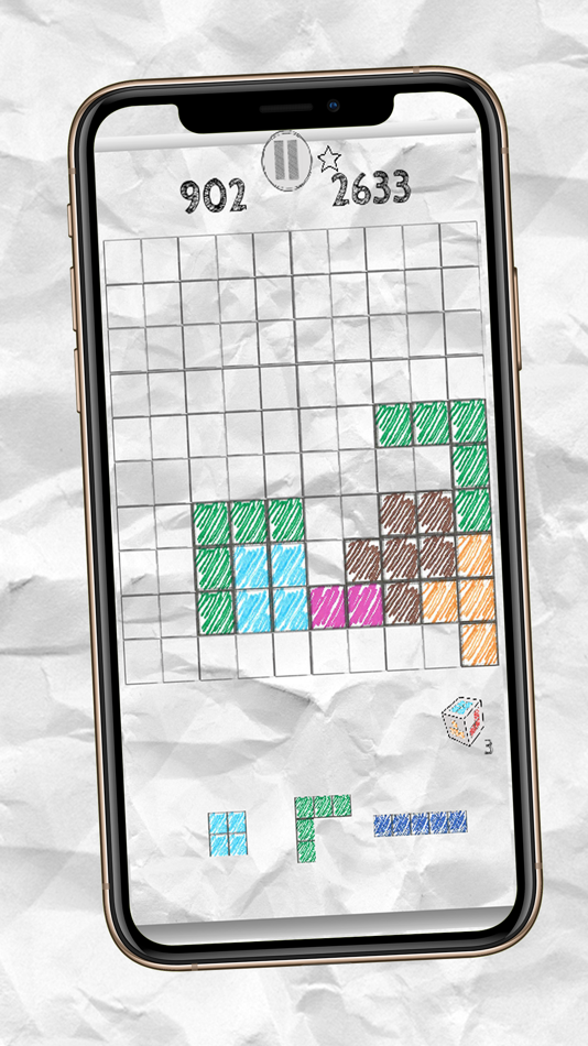 #3. Paper Blocks Puzzle (iOS) 由: Sascha Beckmann