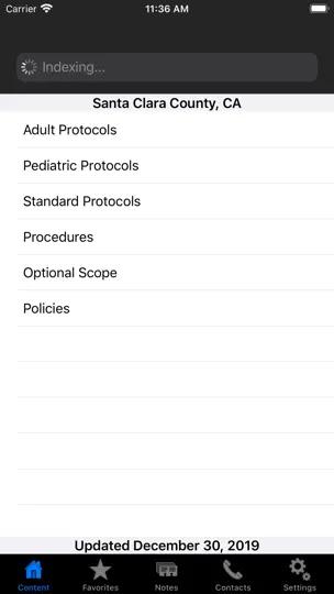 Santa Clara Co. EMS Protocols iPhone Screenshot 2