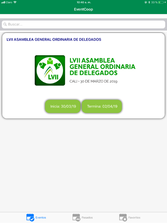 Screenshot #6 pour Eventos Coomeva