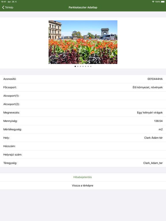 BP Fatár iPad screenshot 5 - Navigation app