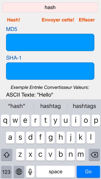 Screenshot #3 pour HEX ASCII BASE64 MD5 SHA conv.