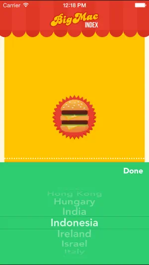 Big Mac Index App screenshot 3