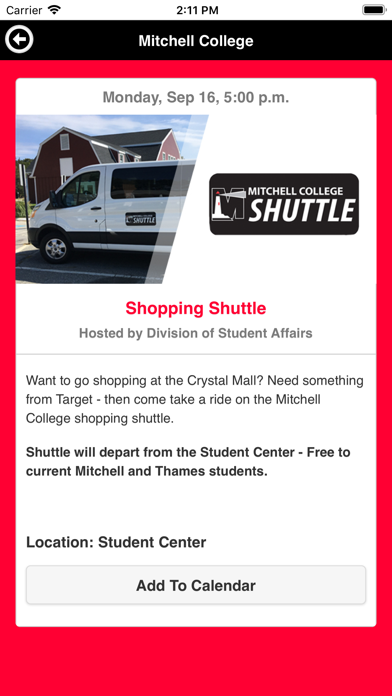 How to cancel & delete Mitchell College Campus Events from iphone & ipad 3