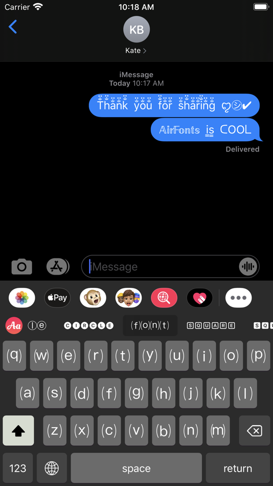 #4. AirFonts: Fancy Fonts Keyboard (iOS) Podle: 建嫦 肖