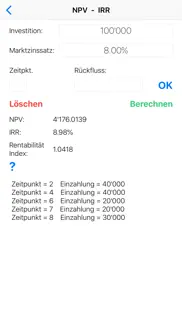 fincalcpro finanzrechner iphone bildschirmfoto 1