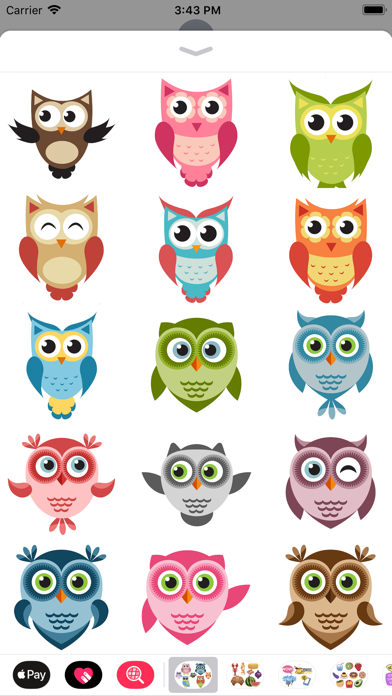 Owl Sticker Collection Screenshot