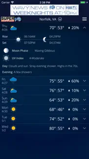 wavy weather iphone screenshot 2