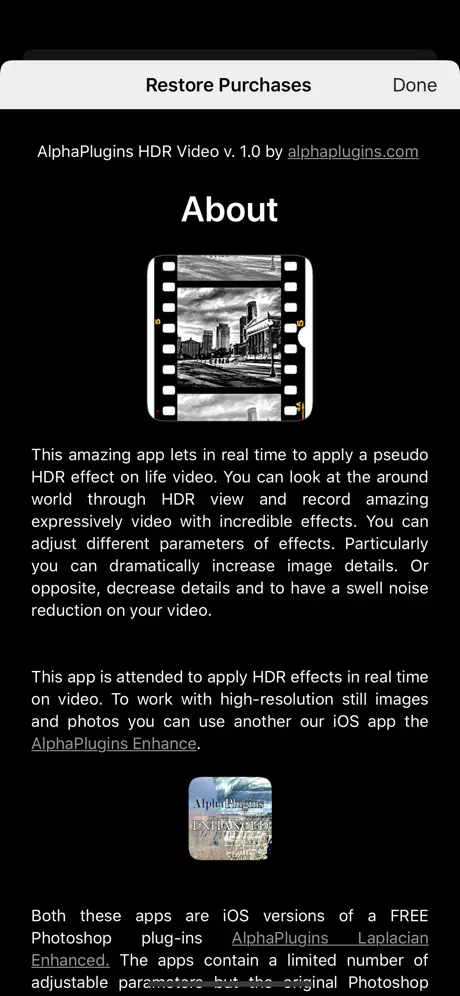 Alpha HDR Video