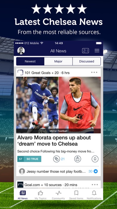 Screenshot #1 pour Unofficial Chelsea News
