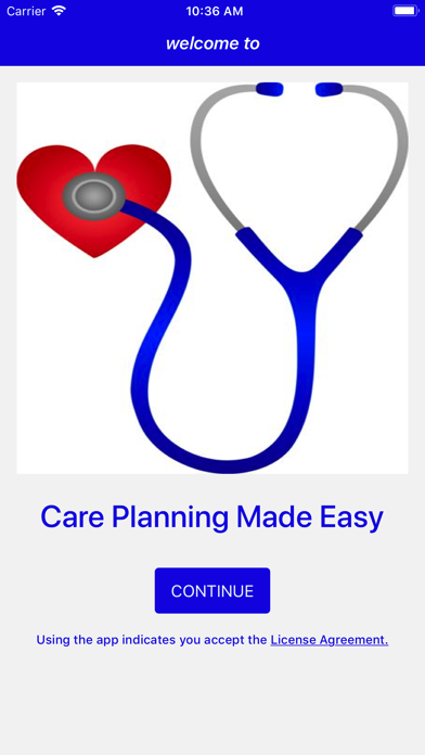 Screenshot #1 pour Care Planning Made Easy