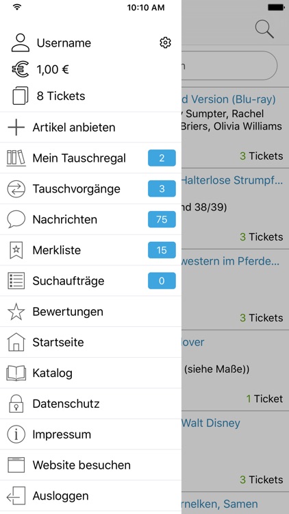 Tauschticket - Die Tauschbörse