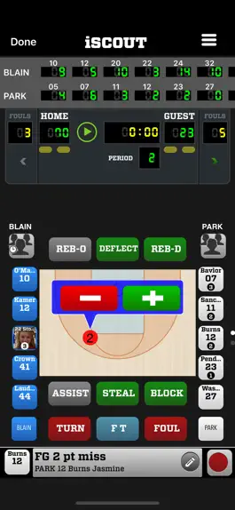 Game screenshot iScout Basketball mod apk