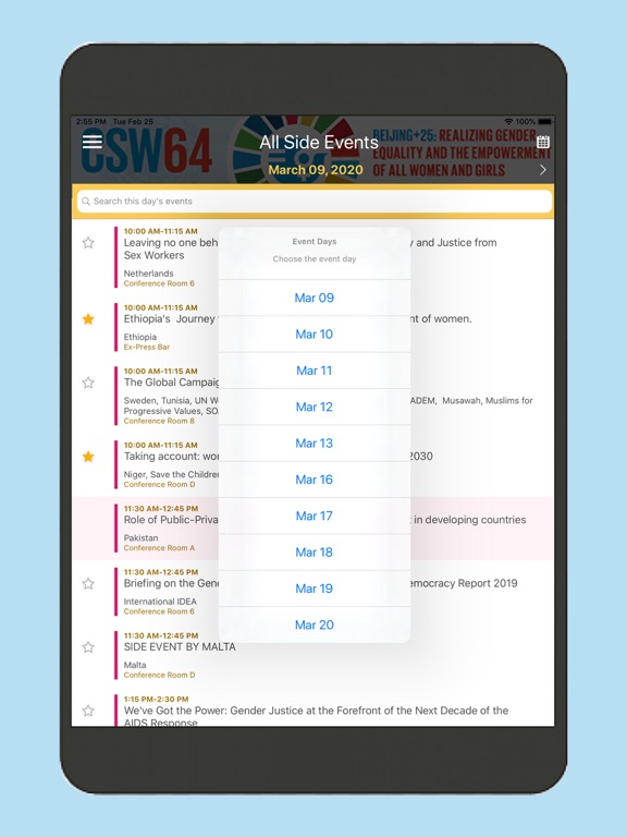 UN CSW iPad screenshot 5 - Business app