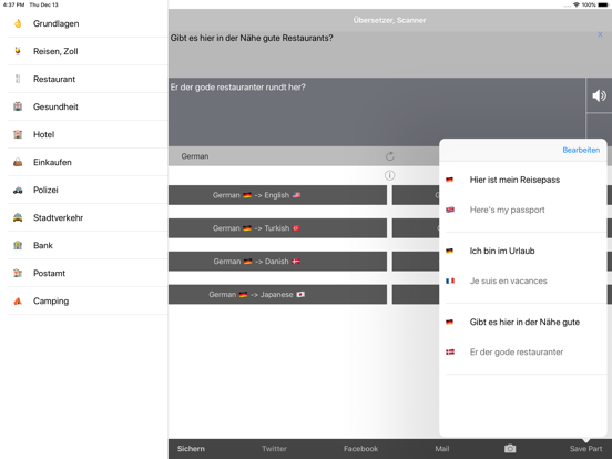 Mein Übersetzer iPad screenshot 5 - Utilities app