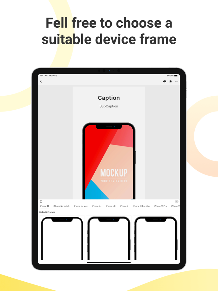 Mockup - App Screenshot Design